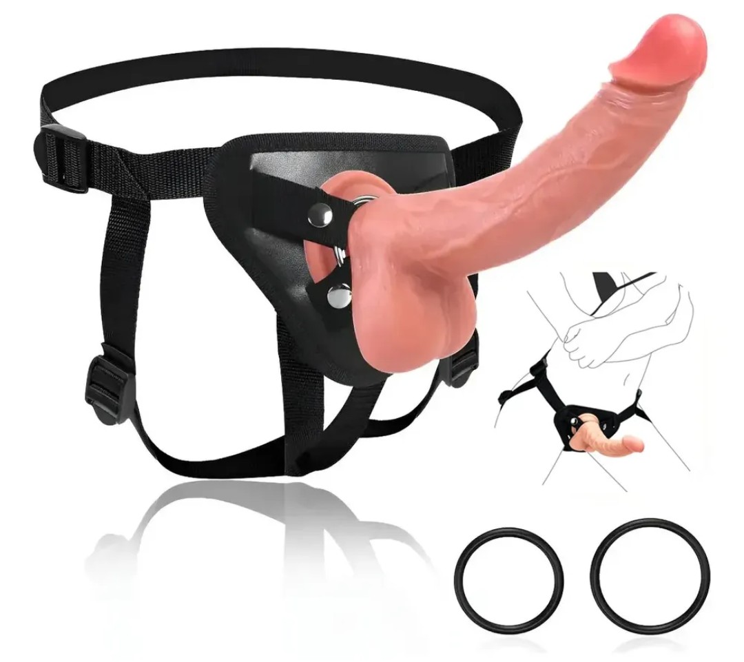 Dildo con arnes